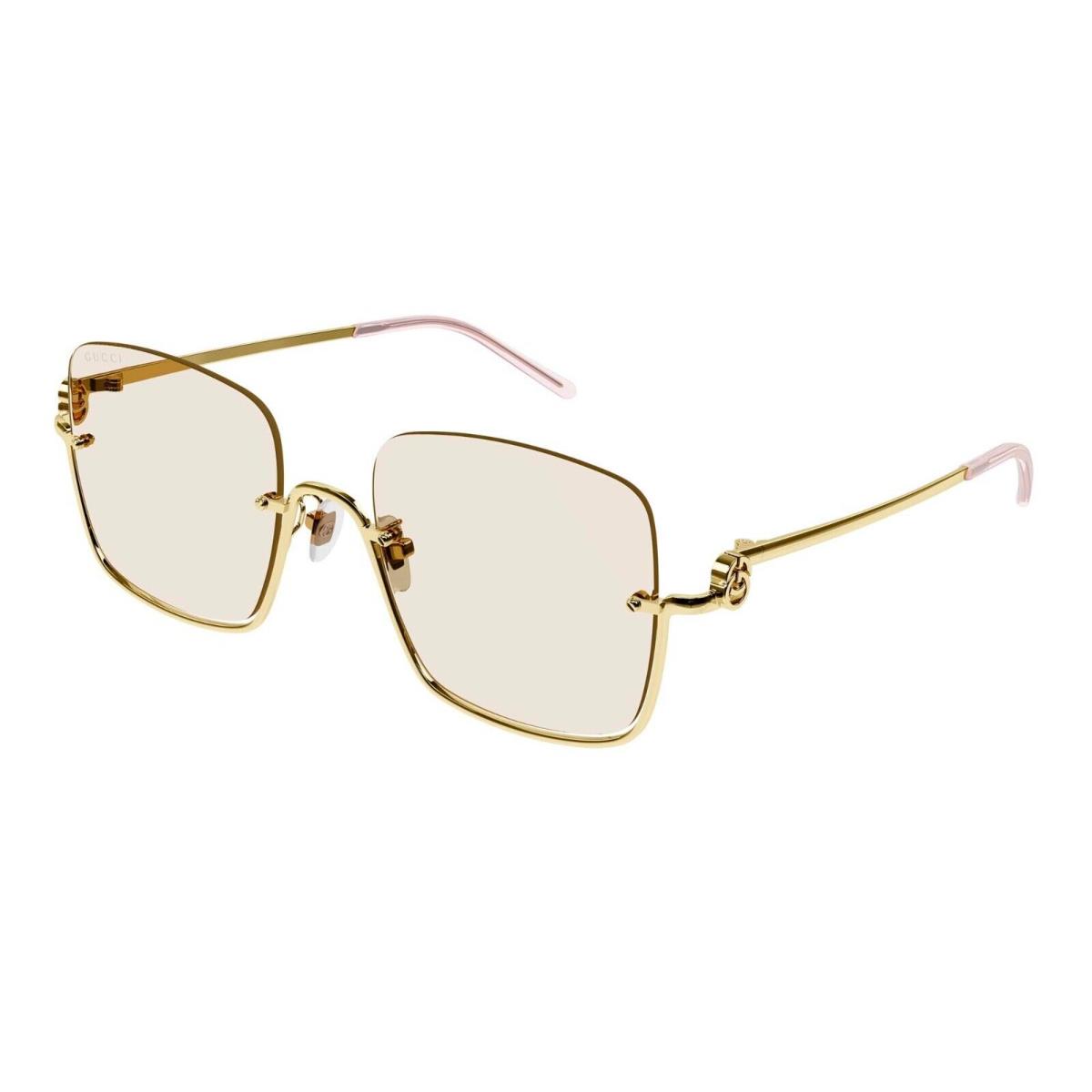 Gucci GG1279S Gold/light Yellow 004 Sunglasses