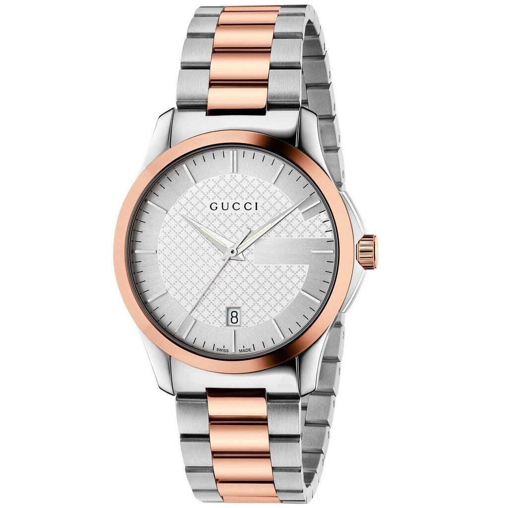 Gucci YA126447 G-timeless 38MM Women`s Two-tone Stainless Steel Watch