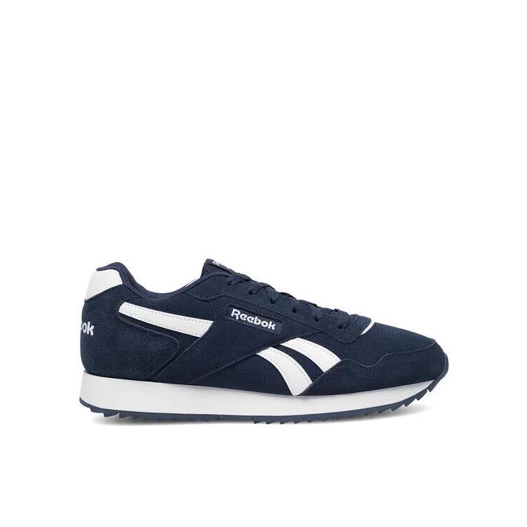 Reebok Classic Glide Ripple 100010353 Lifestyle Sneaker Men`s Navy Blue Suede - Blue