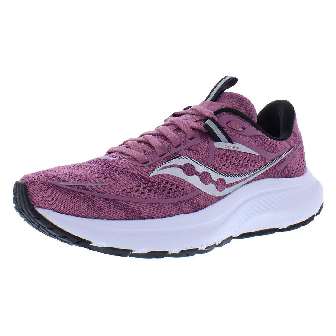 Saucony Omni 21 Womens Shoes - Haze/Rainfall, Main: Purple