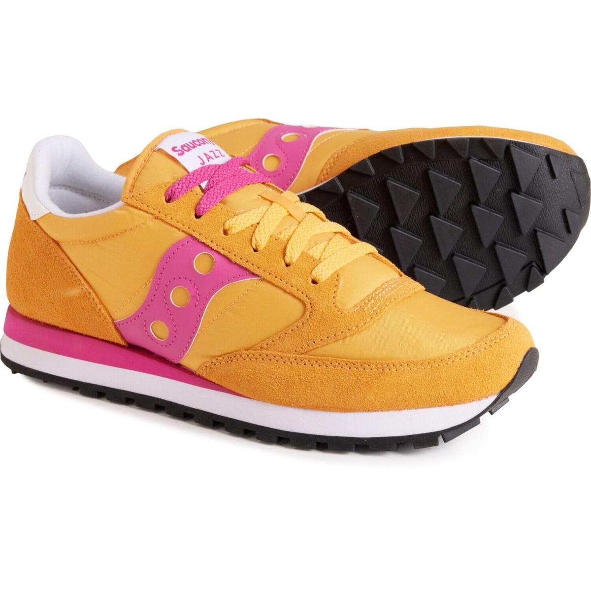 Saucony Women`s Jazz `orange Fuschia` S1044-670 Size 5 - Pink