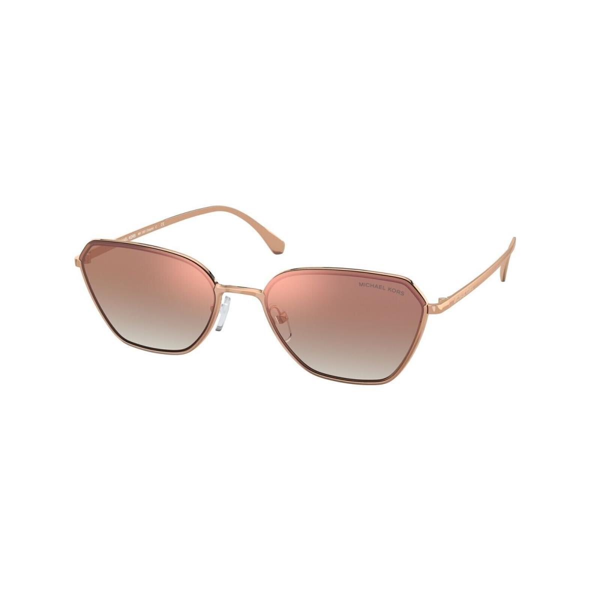 Michael Kors MK1081 11086F Irregular Rose Gold Mir Grad 56 mm Women`s Sunglasses