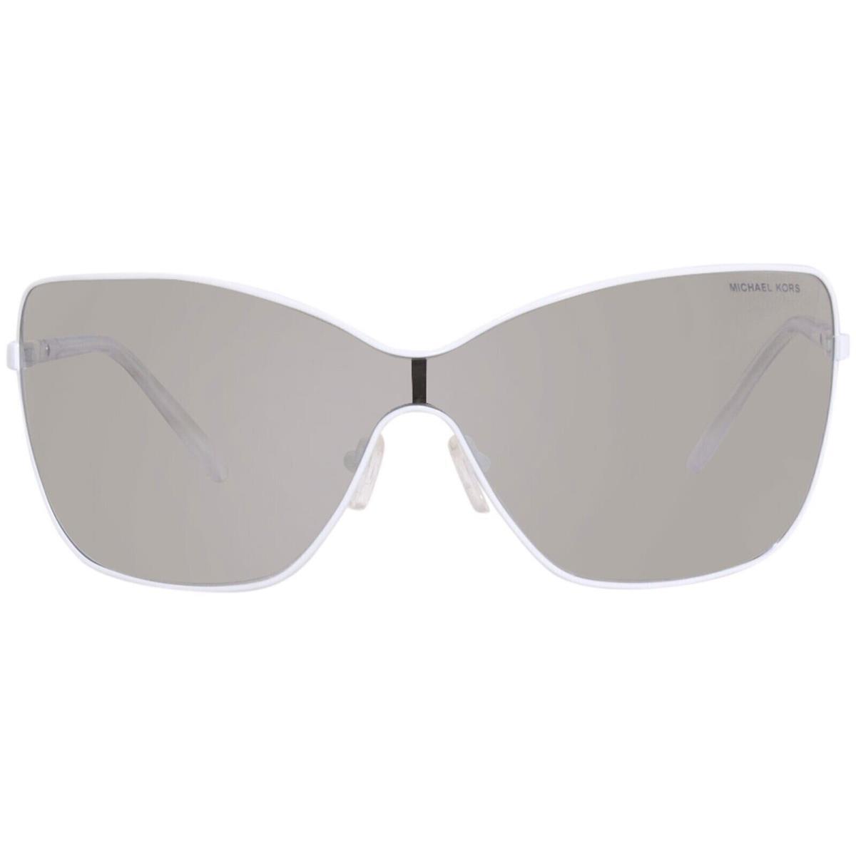 Michael Kors Juneau MK1097 18876G Sunglasses Women`s White/silver Mirror 43mm