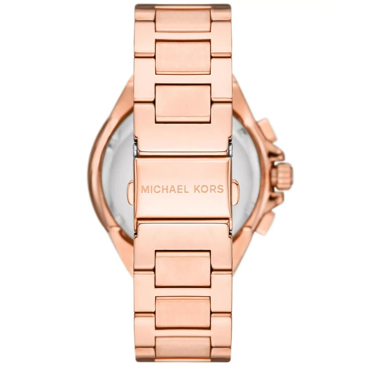 Michael Kors Women`s Camille Chronograph Rose Gold-tone Bracelet Watch 43mm