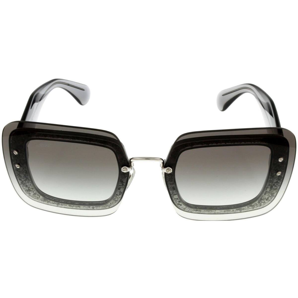 Miu Miu Sunglasses Women Transparent Grey Square MU 01RS UES0A7