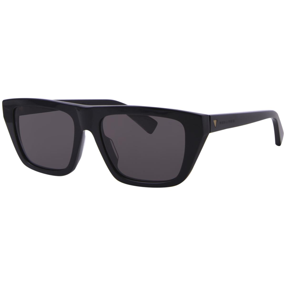 Bottega Veneta BV1291S 001 Sunglasses Women`s Black/grey Rectangle Shape 54mm