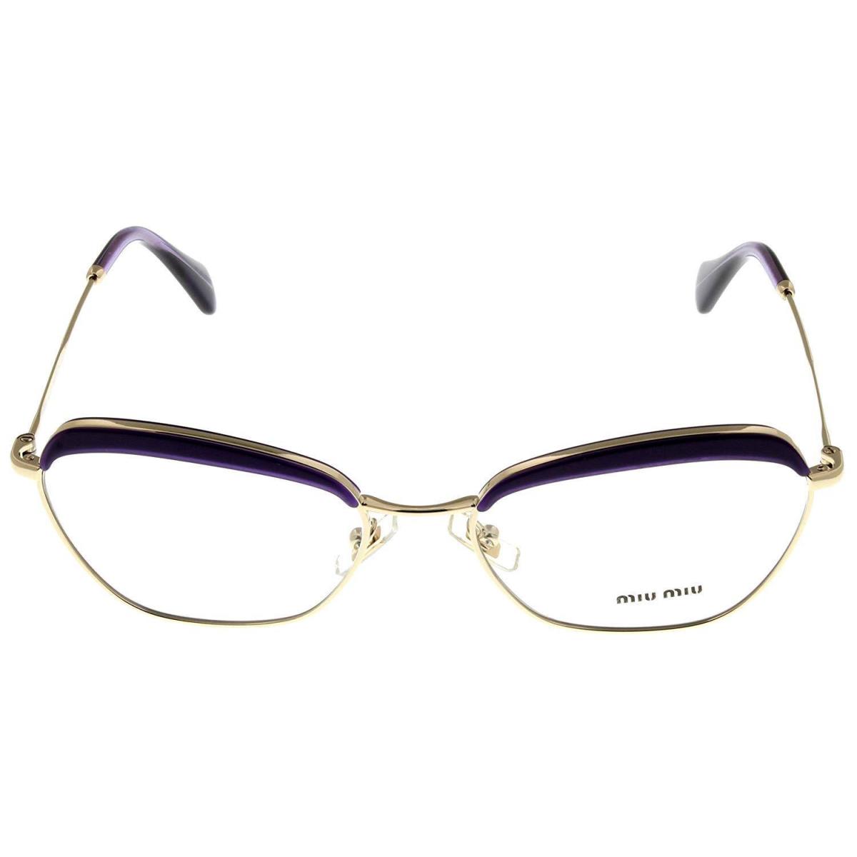Miu Miu Eyeglasses Frame Women Violet Rectangular MU51NV TFI1O1