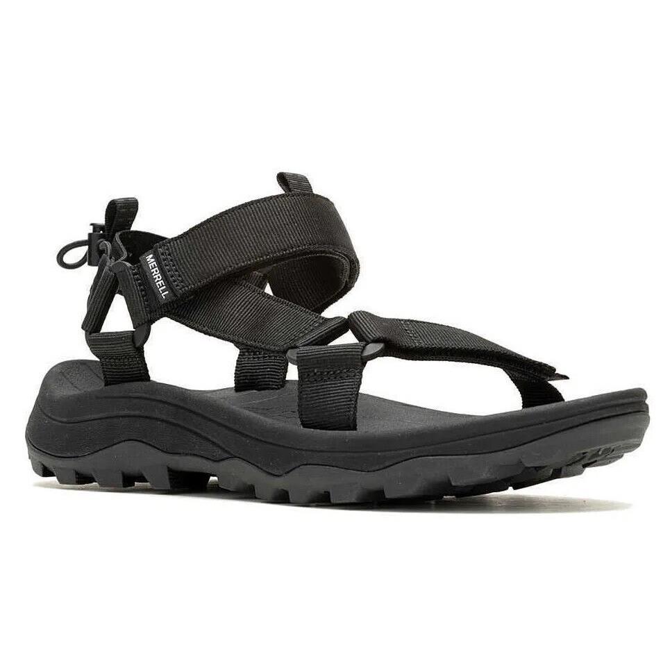 Mens Merrell Speed Fusion Web Sport Black Recycled Webbing Sandals Shoes