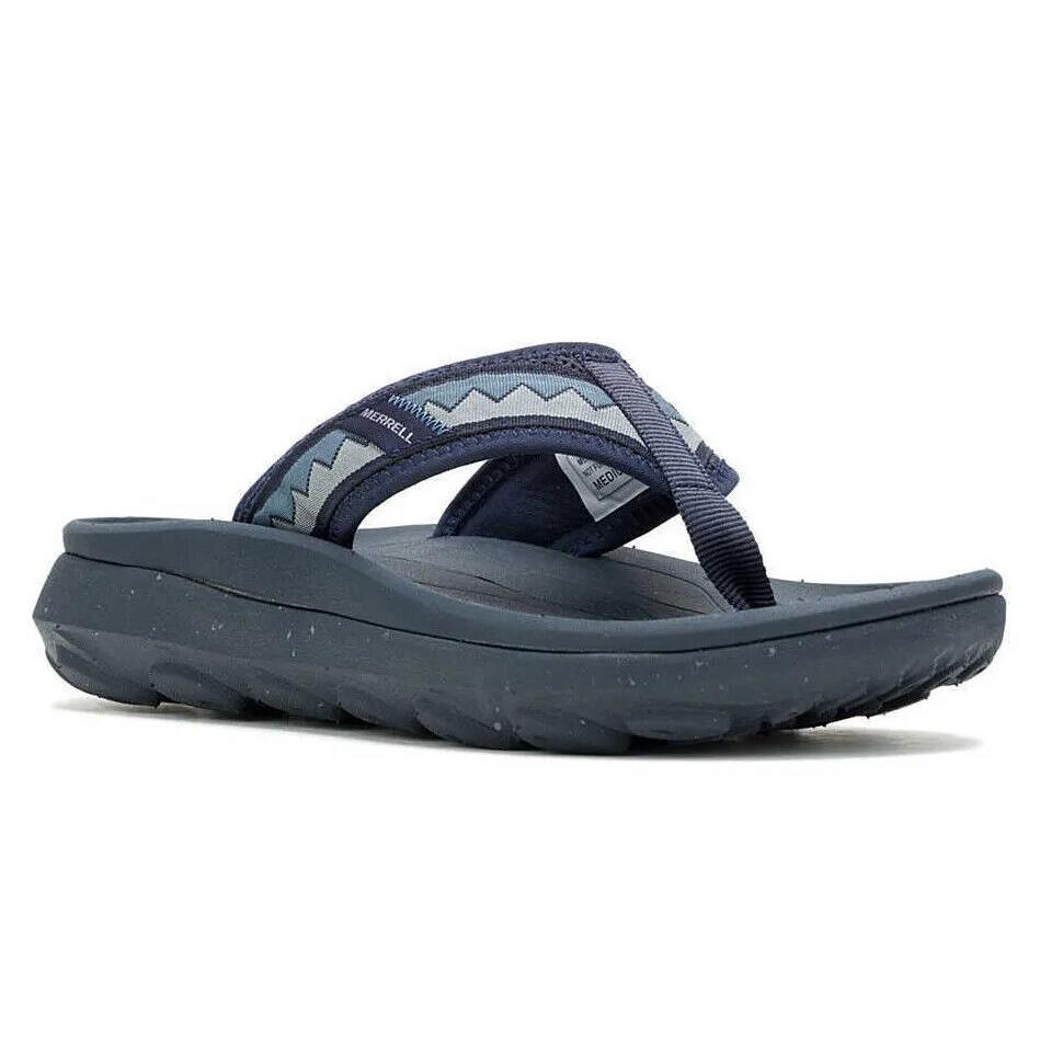 Mens Merrell Hut Ultra Flip Navy Mesh Sandals Shoes