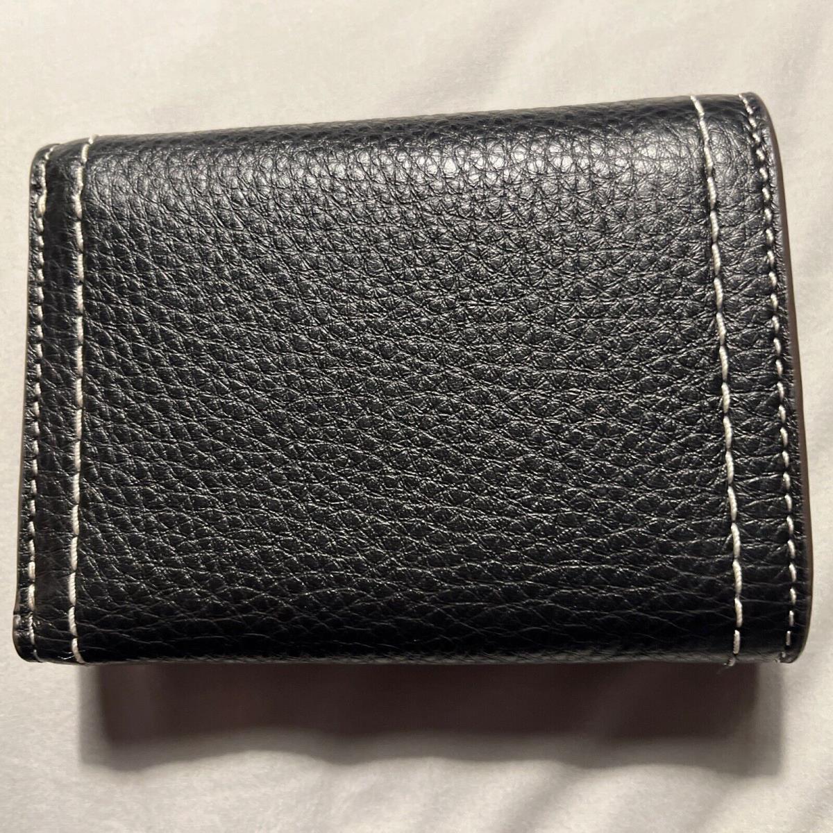 Tory Burch Felix Medium Wallet Black Leather