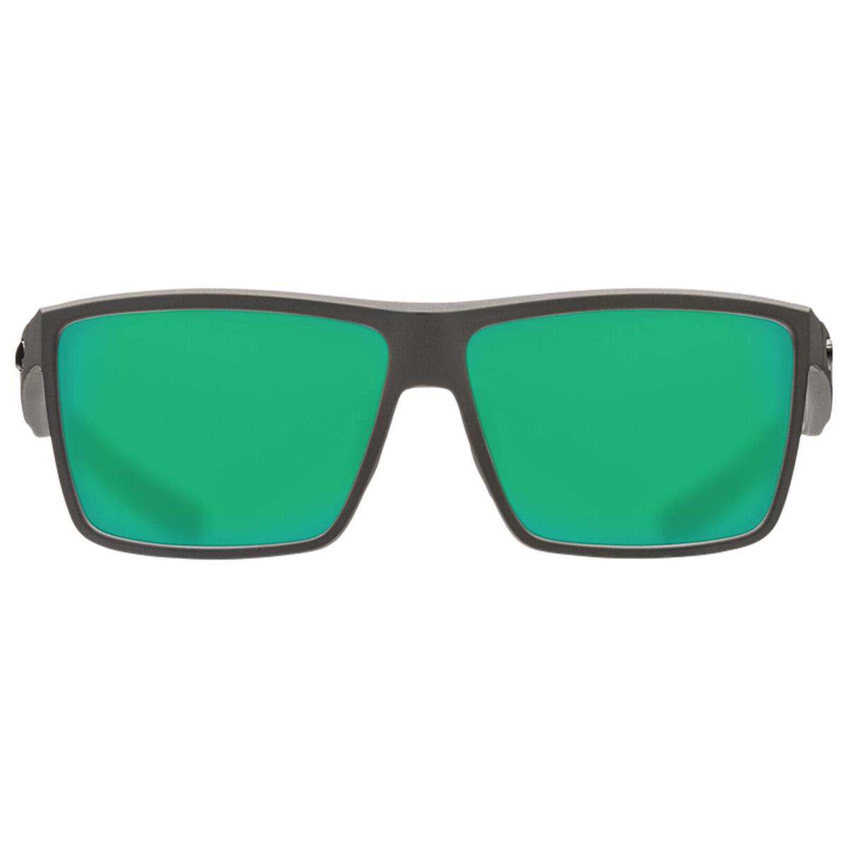 Costa Del Mar Rinconcito Matte Gray- Green Mirror 580G Polarized 60mm Sunglasses - Frame: Gray, Lens: Green