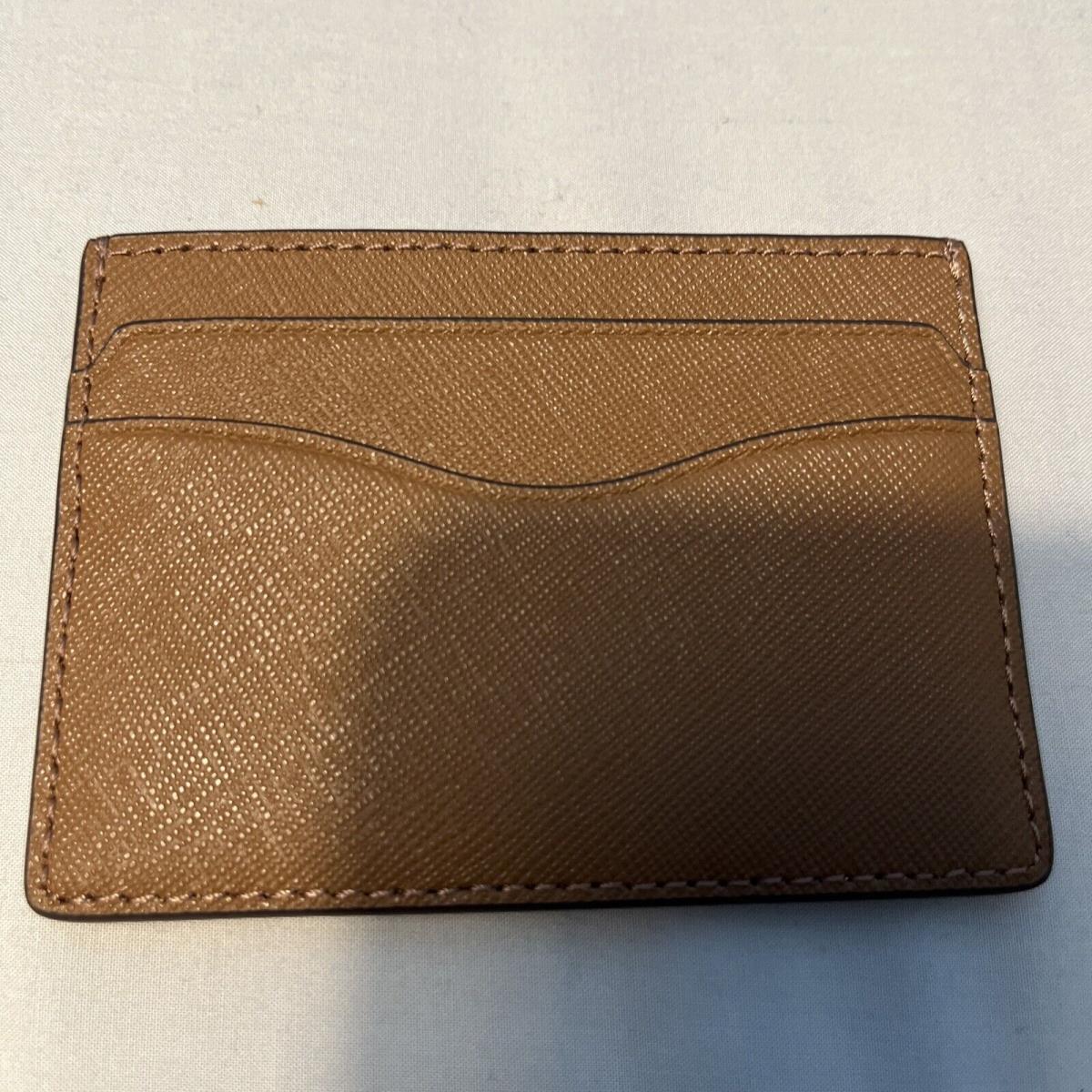 Tory Burch Emerson Slim Card Case Brown Moose