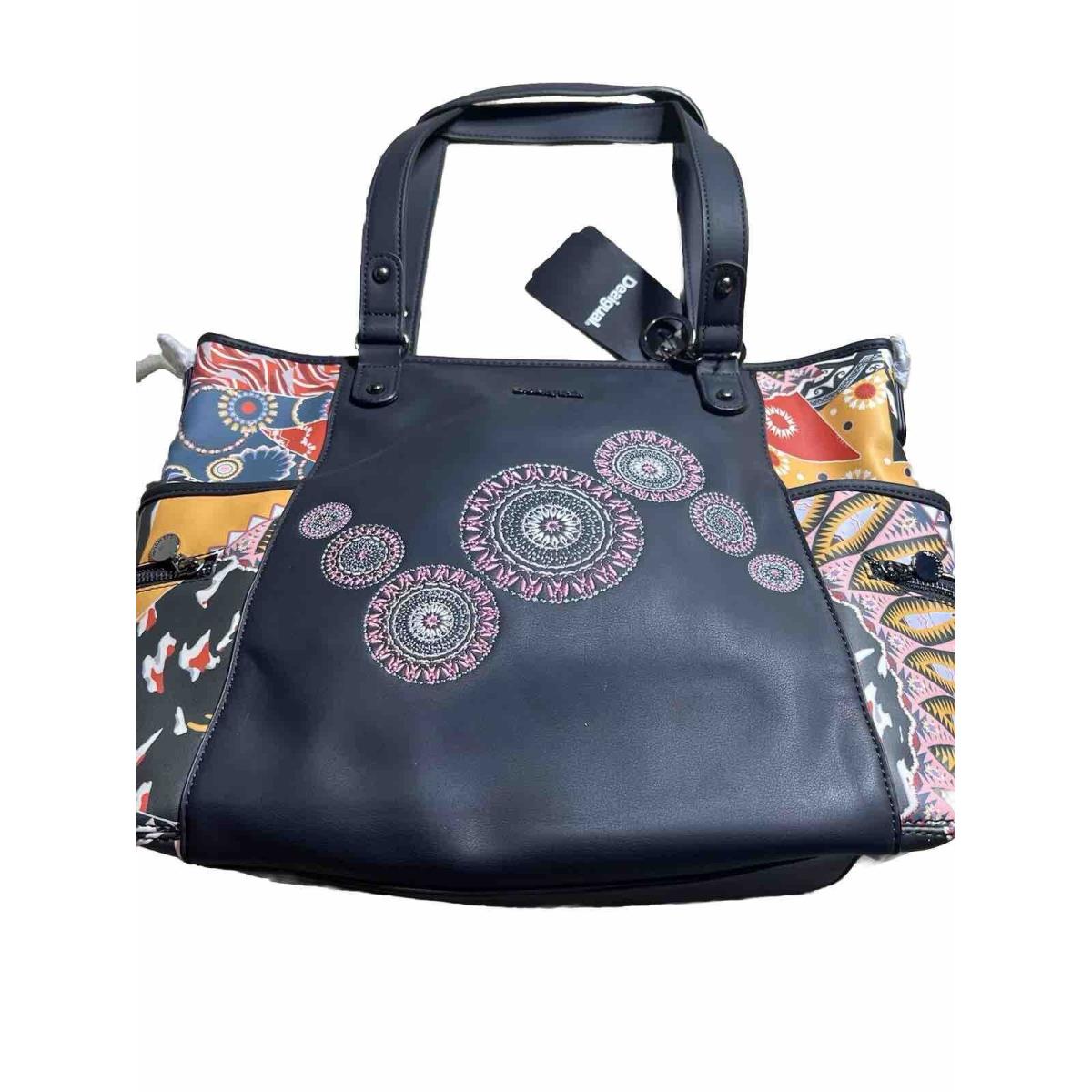 Desigual Purse Bag Guernica Maxton Large Embroidered Crossbody Shoulder Hand