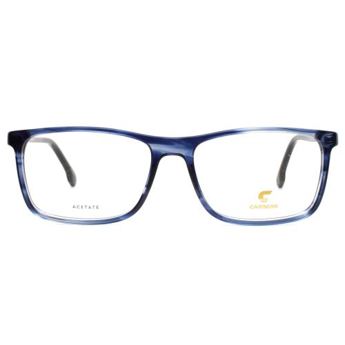 Carrera 225 Avs Striped Blue Mens Rectangle Full Rim Eyeglasses 56-17-145 B:39