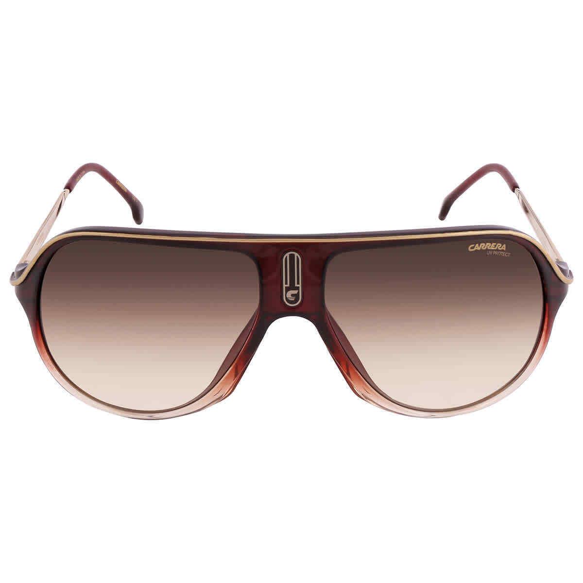 Carrera Brown Gradient Navigator Unisex Sunglasses SAFARI65/N 07W5/NF 62