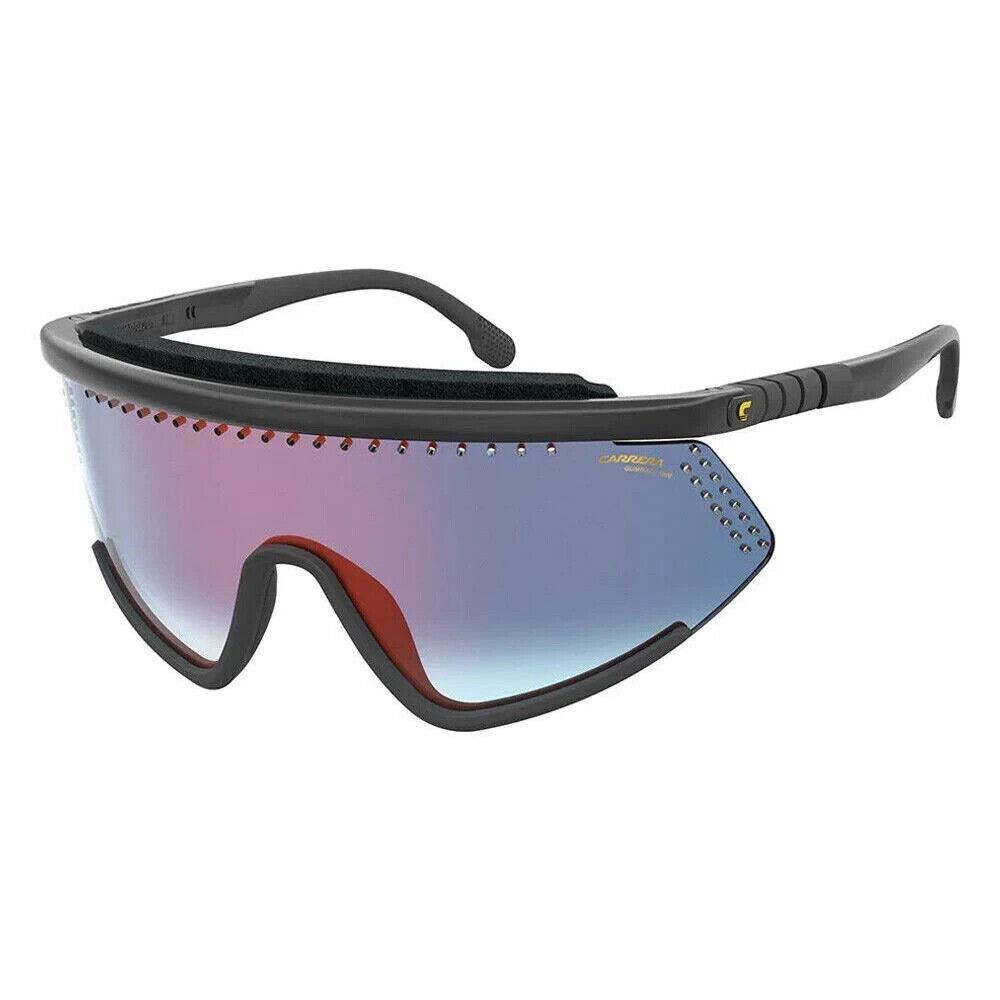 Carrera Hyperfit 10/SE 807YB Black Blue Shaded Red Sunglasse 99-01-140 W/case - Frame: Black, Lens: Blue Shaded Red