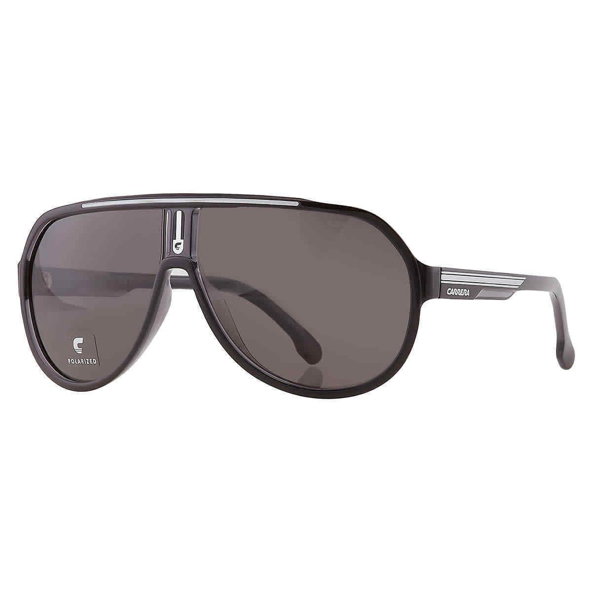 Carrera Polarized Grey Pilot Men`s Sunglasses Carrera 1057/S 008A/M9 64