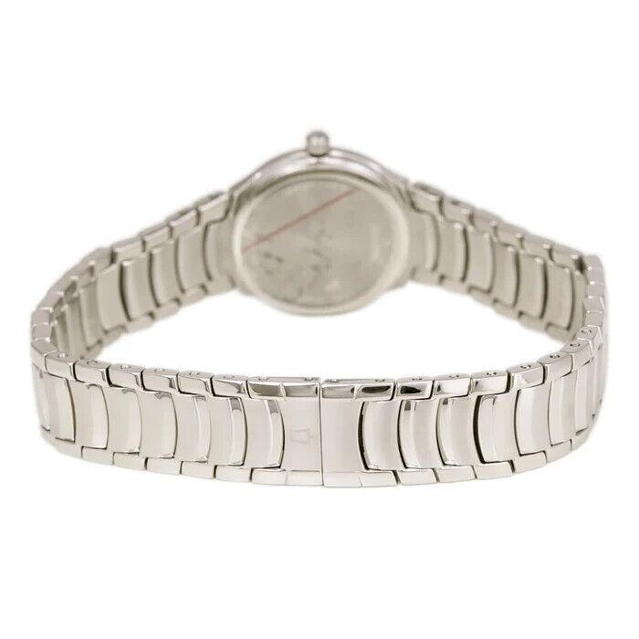 Bulova 11 Diamond Quartz Women Watch 96P20 - Dial: mother of pearl, White, Band: stainess steel