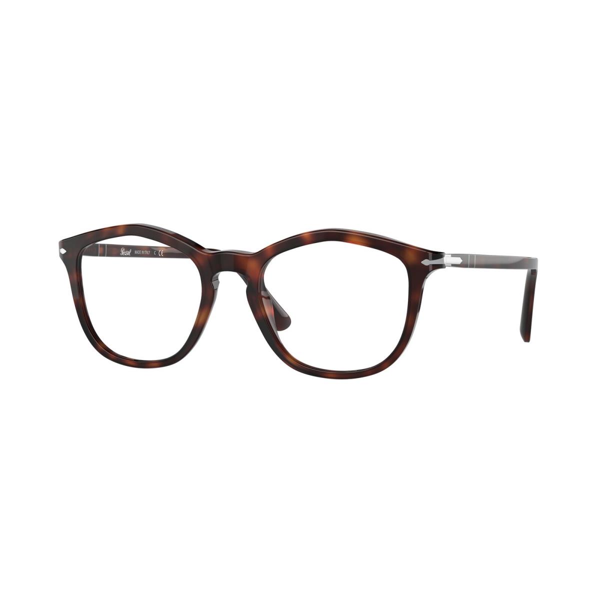 Persol PO3267V 24 Irregular Havana Demo Lens 49 mm Unisex Eyeglasses