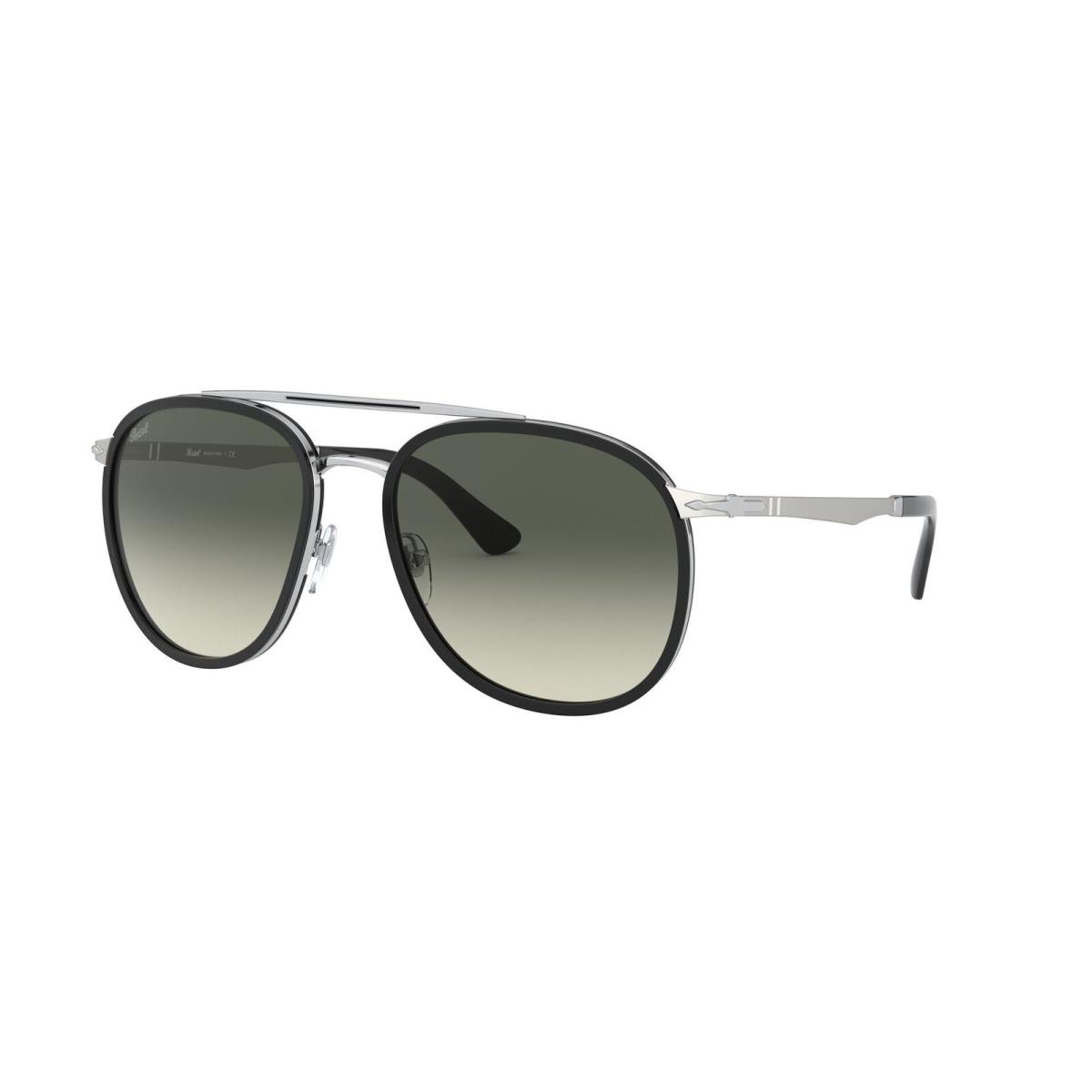 Persol PO2466S 518_71 Silver Black Grad Grey Irregular 56 mm Men`s Sunglasses