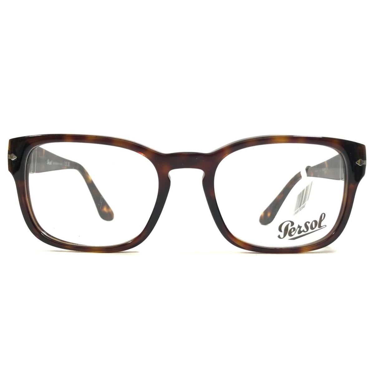 Persol Eyeglasses Frames 3334-V 24 Tortoise Square Full Rim 53-20-145