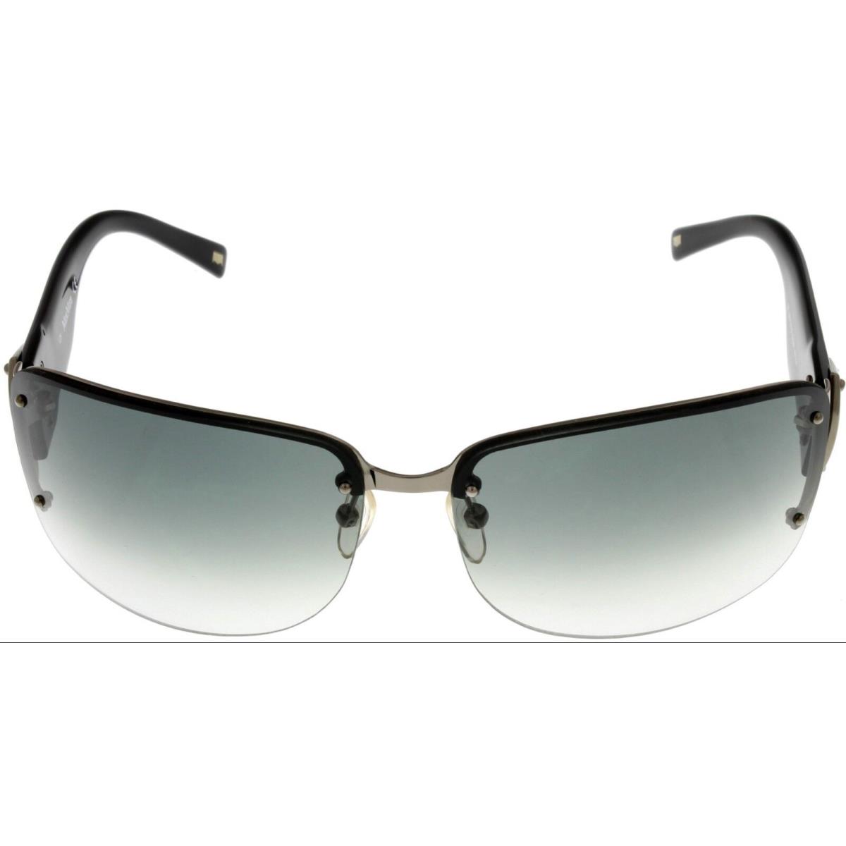 Max Mara Sunglasses Women Ruthenium Grey Black Semi Rimless MM1007/S 022ZR