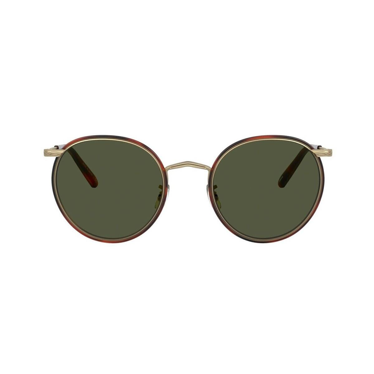 Oliver Peoples Casson OV 1269ST Antique Gold Dark Mahogany/green C Sunglasses