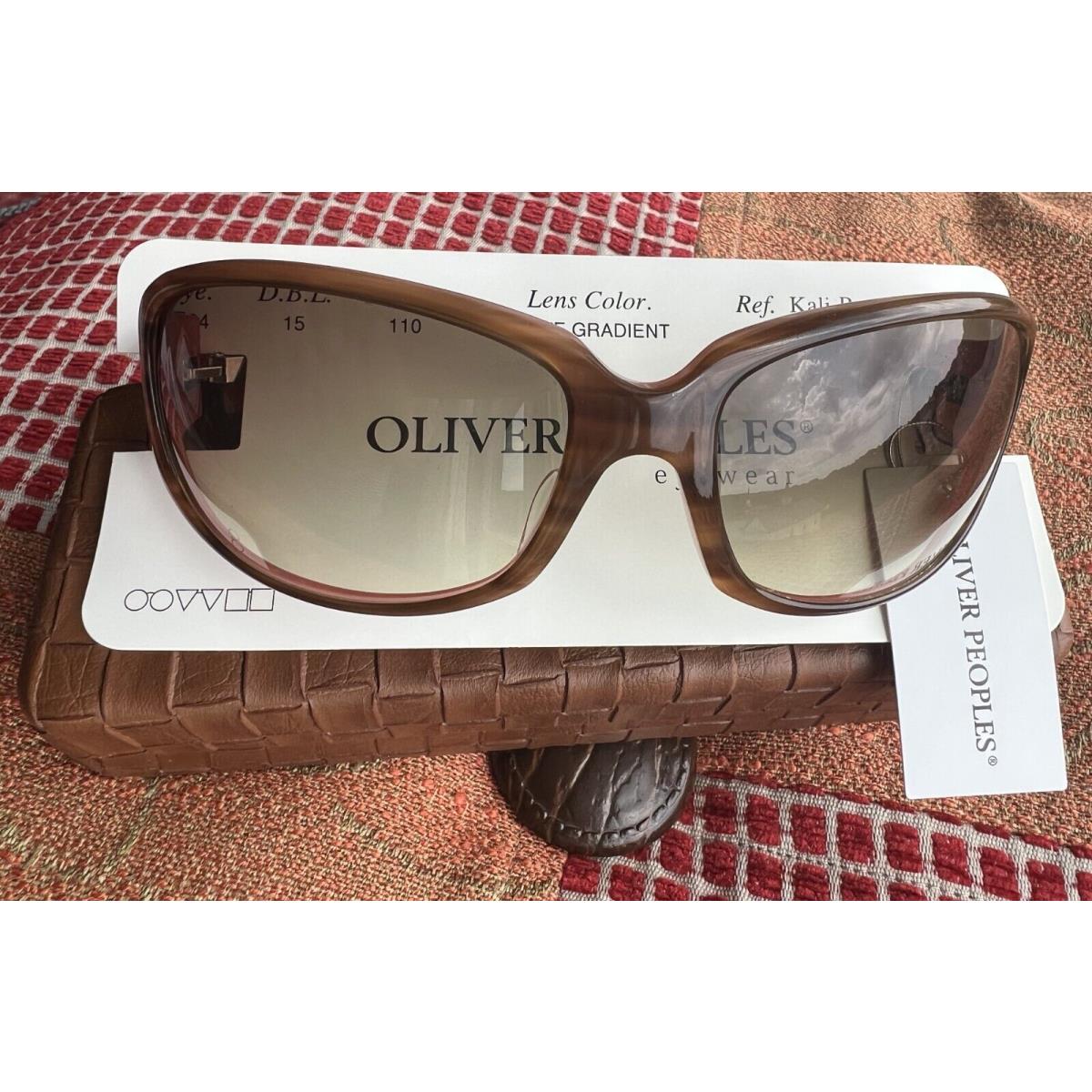 Oliver Peoples Kali P Opti - Brown Tortoise - Olive Gradient Lenses