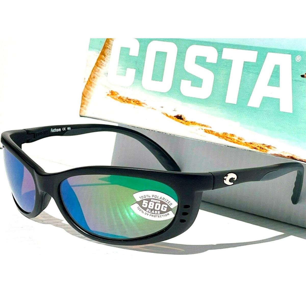 Costa Del Mar sunglasses Fathom - Blue , Black Frame, Green Lens 5