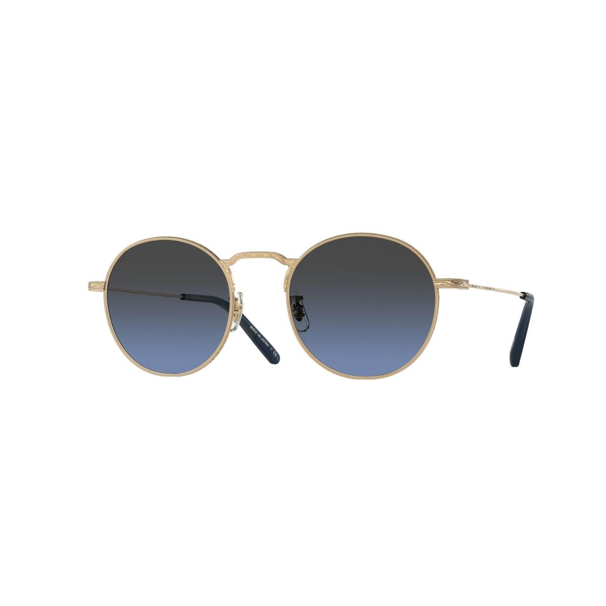 Oliver Peoples OV1282ST 5292P4 Weslie Gold Azure Polarized 49 Men`s Sunglasses