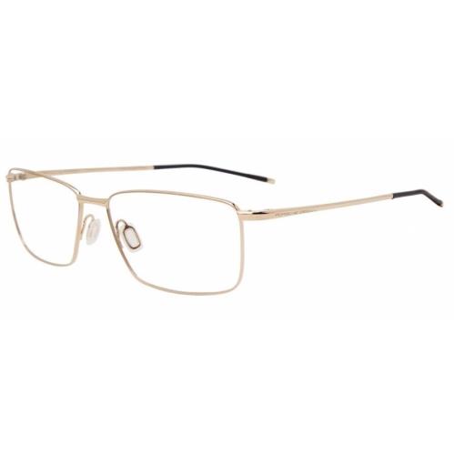 Porsche Design P8364 B Gold Rectangular Men`s Eyeglasses