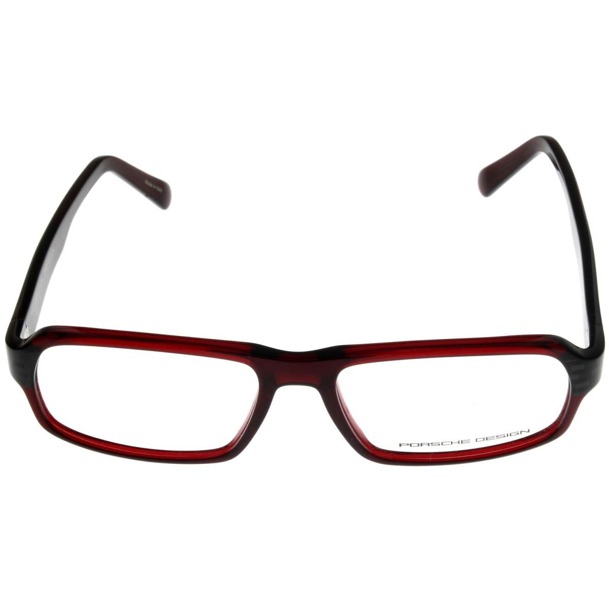 Porsche Design Eyewear Frames Unisex Plum Red Rectangular P8215D