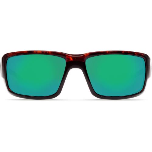 Costa Del Mar Fantail Men`s Polarized Green Mirror Sunglasses TF 10 Ogmglp - Frame: , Lens: Green
