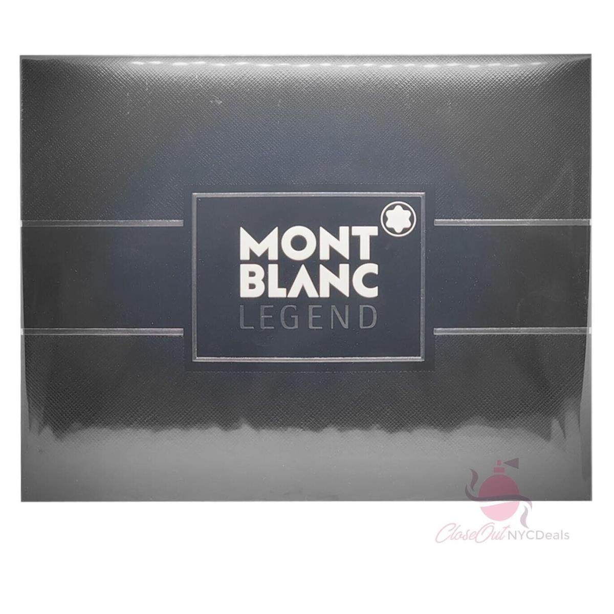 Montblanc Mont Blanc Legend 3 Pc Gift Set For Men -3.3 oz Edt Sp+2.5 oz Deo+0.25 oz Edt Sp