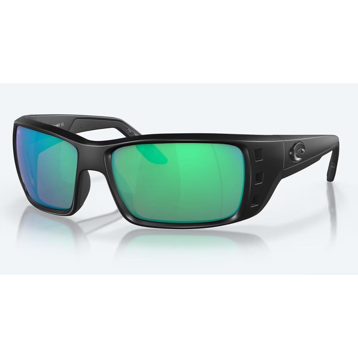 Costa Del Mar Permit Blackout / Green Mirror Polarized Glass 580G