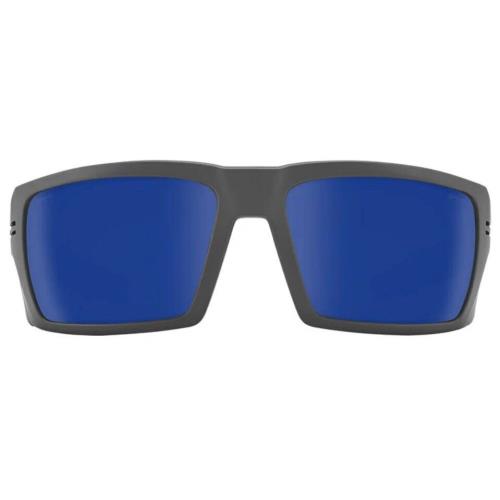 Spy Optic Rebar Ansi Sunglasses - Matte Gunmetal / Happy Polar Dark Blue Mirror - Frame: Matte Gunmetal, Lens: Happy Gray Green Polar Dark Blue Spectra Mirror