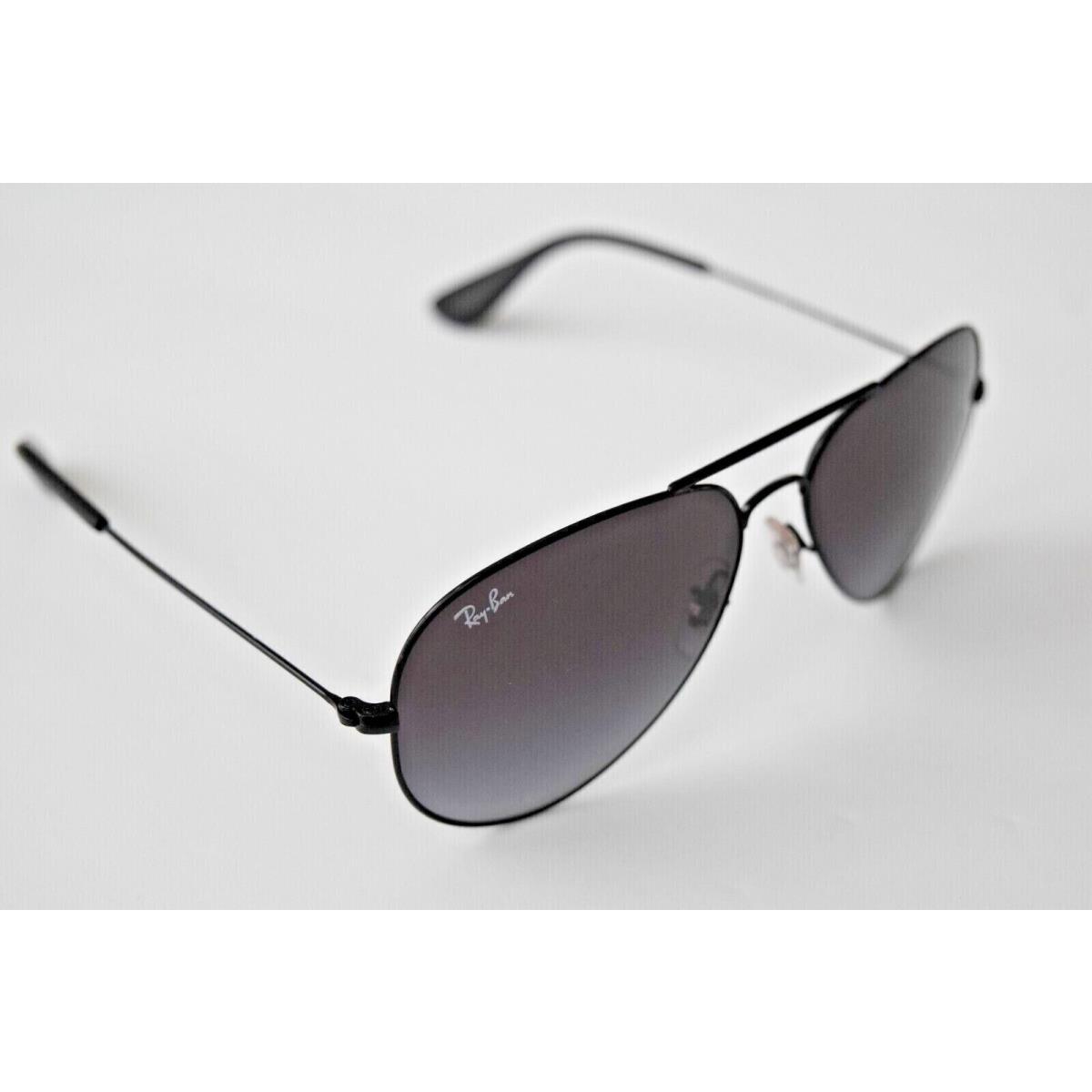 Ray-ban Aviator Black Gray RB3558 002/8G 58-14-140 Sunglasses