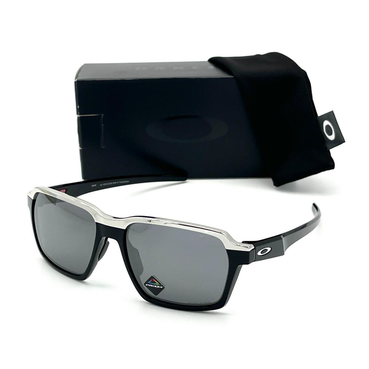 Oakley Parlay OO4143-02 Polished Black / Prizm Black 58mm Sunglasses