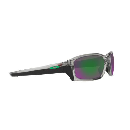 Oakley OO9331-03 Straightlink Sunglasses Grey Ink Frames w/ Jade Iridium Lenses