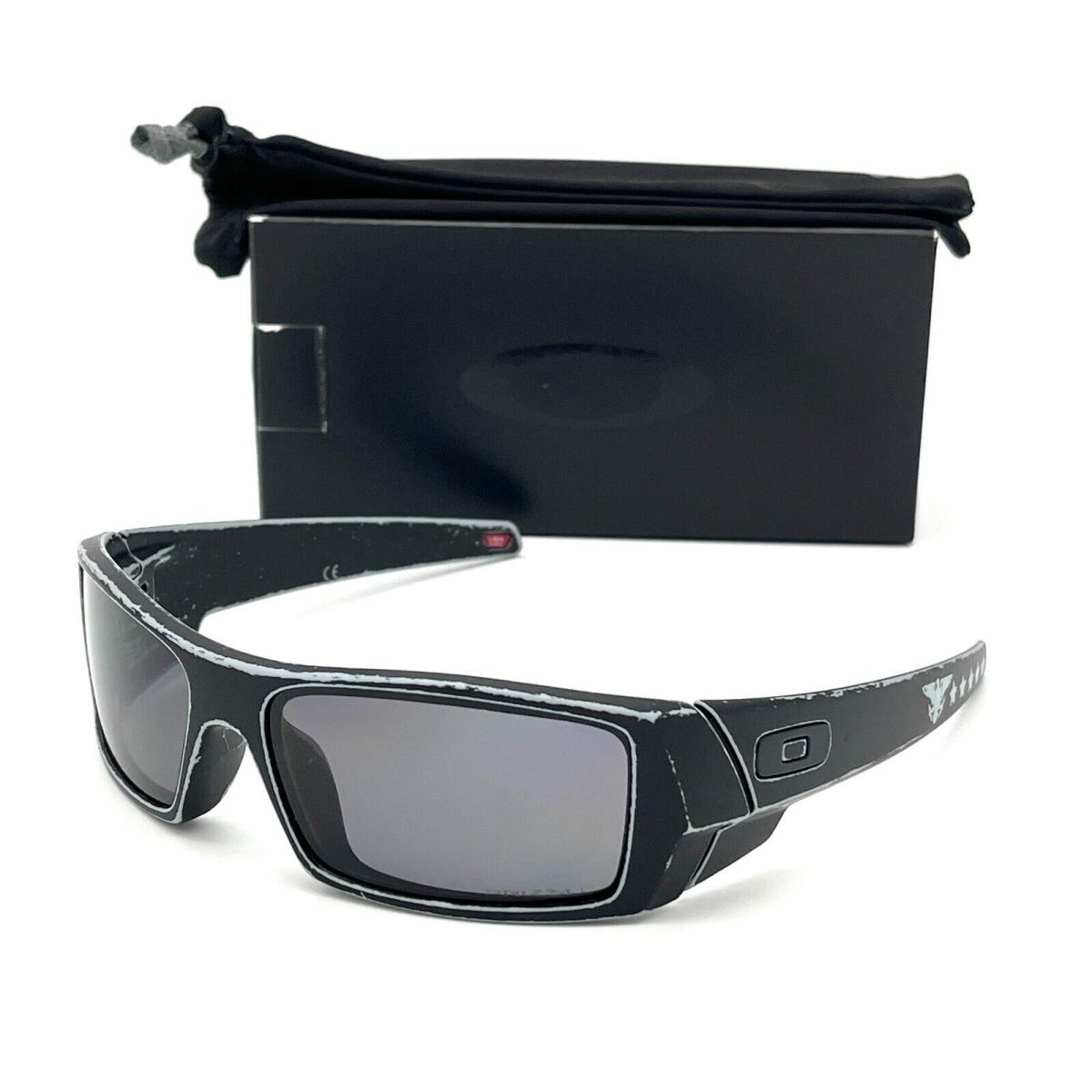 Oakley Gascan OO9014-B9 Distressed Black / Prizm Grey Polarized 60mm Sunglasses - Frame: Distressed Black, Lens: Prizm Gray Polarized