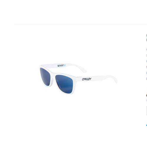 Oakley Sunglasses Frogskins Revert Collection Matte White Ice Iridium OO9013-88