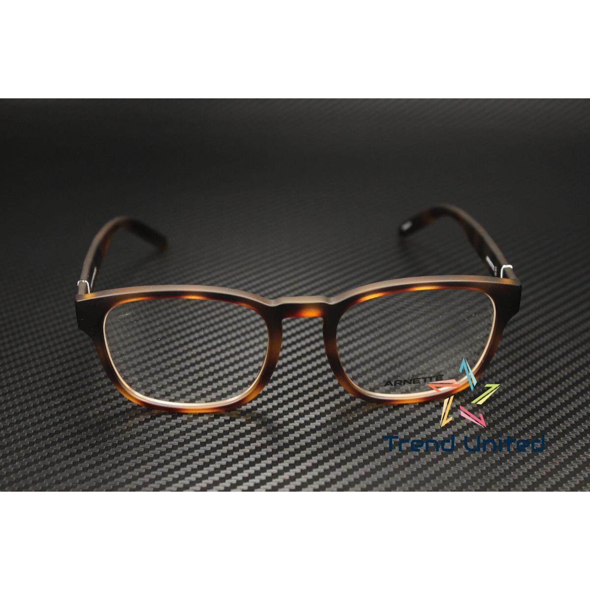 Arnette AN7207 2774 Square Matte Dark Havana Demo Lens 53 mm Men`s Eyeglasses