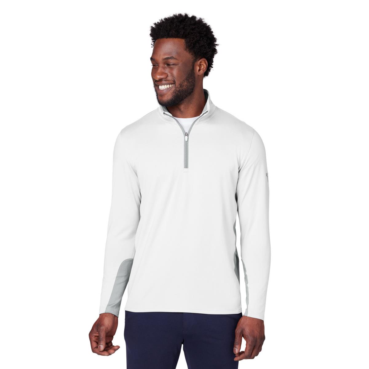 Puma Golf Men`s Gamer Golf Quarter-zip - BRIGHT WHITE