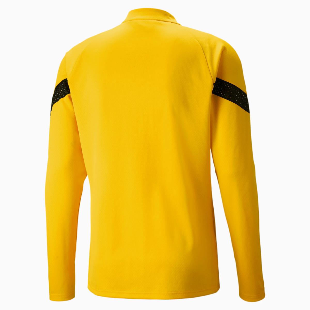 Puma 2022-23 Borussia Dortmund Quarter Zip Top - Cyber Yellow