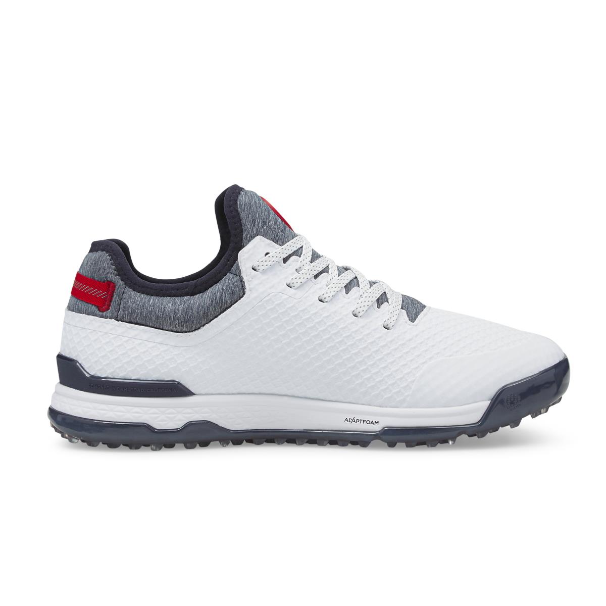 Puma Golf Proadapt Alphacat Shoes Puma White/Navy Blazer/High Risk Red