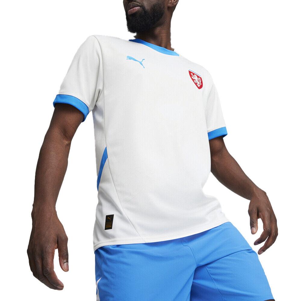 Puma Facr Crew Neck Short Sleeve Away Soccer Jersey Mens White 77412802