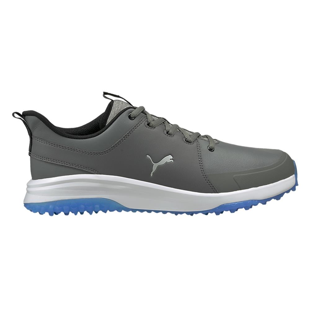 2021 Puma Grip Fusion Pro 3.0 Spikeless Golf Shoes - Quiet Shade/Silver/Ibiza Blue