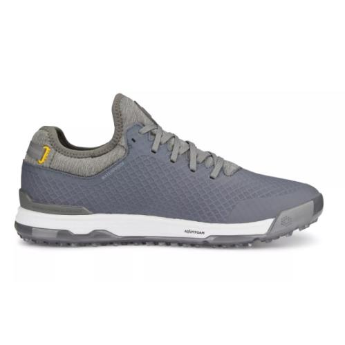 Men`s Puma Proadapt Alphacat Spikeless Golf Shoes: Shade/silver/yellow: Size 9.5 - Silver