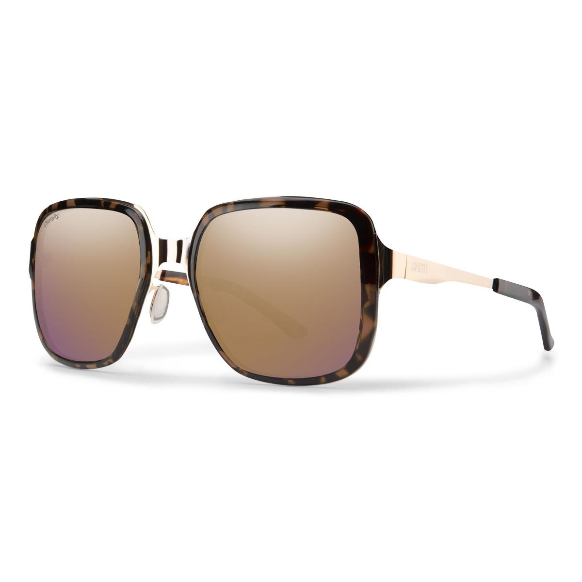 Smith Aveline Sunglasses Sunglasses Tortoise Rose / ChromaPop Polarized Rose Gold Mirror