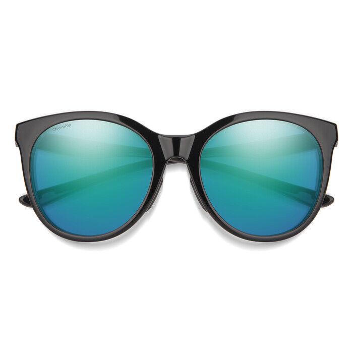 Smith Bayside Sunglasses - Black - Chromapop Polarized Opal Mirror - Frame: Black, Lens: ChromaPop Polarized Opal Mirror